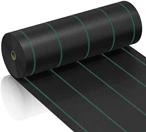 6ft x 300ft Weed Barrier Landscape Fabric, 3.5oz Heavy Duty Woven Ground Cover by MYCHOIII