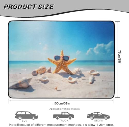 Summer Starfish Beach Gear Trunk Mat 29"x39" - Image 7