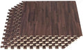 Forest Floor 3/8 Inch Thick Printed Foam Tiles, Premium Wood Grain Interlocking by WeSellMats