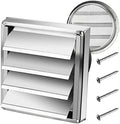 6" Metal Outdoor Dryer Vent Cover Louvered by Funmit