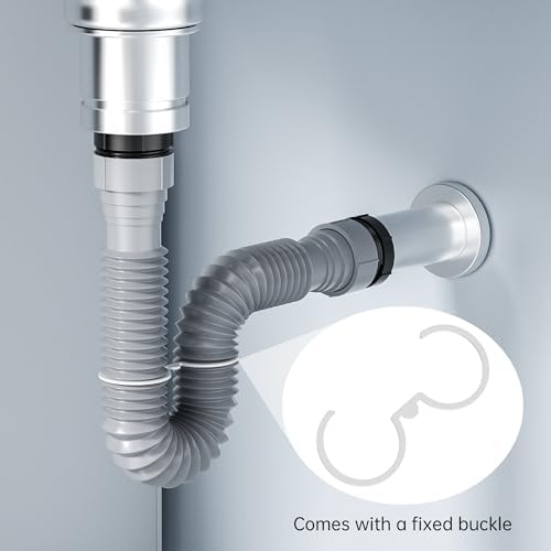 2 Pack Expandable Flexible 1 1/2" or 1 1/4" P-Trap Pipe - Image 5