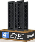 Howeall 2x12 Inches 4 Pack Heavy Duty Walkable Floor Register by Howeall