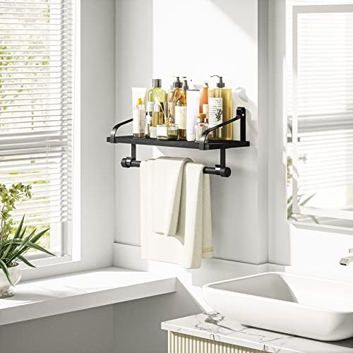 Love-KANKEI 17.3" Floating Wall Shelf Solid Wood/Bracket, Coffee Bar - Image 5