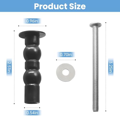 Toilet Hinge Screw Kit for Toto, Toilet Seat Bolts for Top Mount Toilet Seat - Image 2