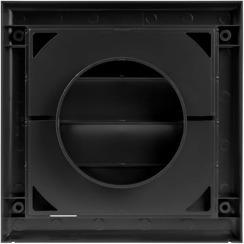 Plastic 4" Black Dryer Vent Cover - Image 4