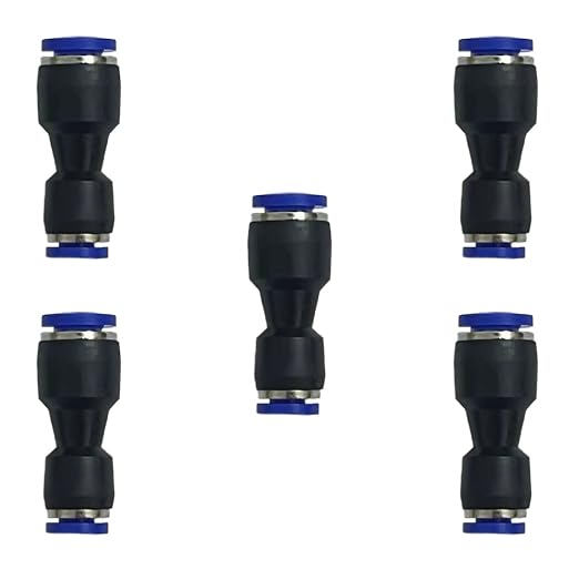 zjxed 1/4" OD x 1/8" OD Pneumatic quick Connector Push to Connect fittings by ROZESAZZ
