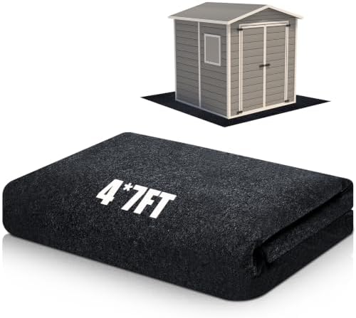 Shed Floor Mat 4 x 7 ft, Waterproof PE Backing by Kedauud