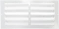 Hart & Cooley 650 Series 12" x 4" White Flat Wall Return Air Grille #043116 by Hart+%26+Cooley