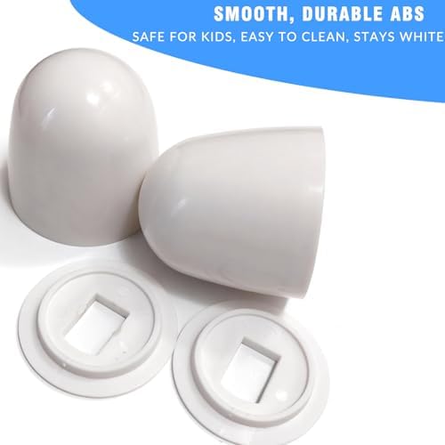 6 Packs Universal Toilet Bolt Caps, Push-On Toilet Bowl Bolt Covers - Image 5