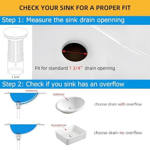 Bathroom Vessel Sink Drain Without Overflow - Image 4