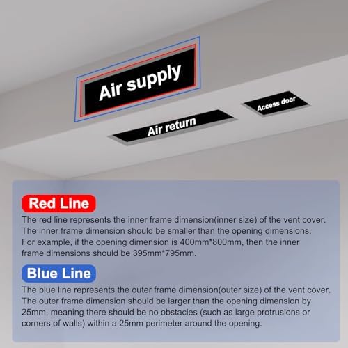 PATIKIL 12x12 Inch Plastic Ventilation Grille, Return Air Vent Cover Removable - Image 5