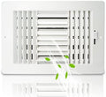 10x8 Inch FanGoFast Ceiling Register Wall Vent 3-Way Plastic Sidewall Ceiling by FanGoFast