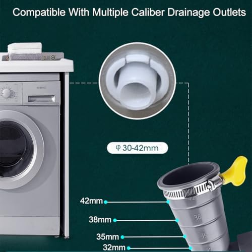 13ft Washing Machine 90 ° Right Angle Drain Hose - Image 3