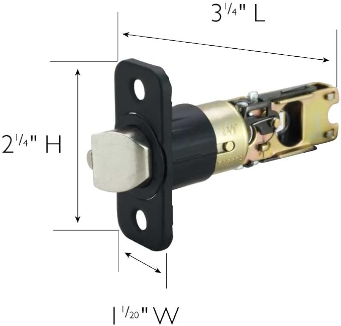 Design House 779298 6-Way Universal Entry Latch Matte Black | Adjustable - Image 2