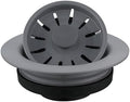 Karran QDFGR Decorative Disposal Flange in Grey, Fits 3.5 Inc Standard Sink by Karran