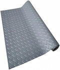 Garage Floor Rubber Mat Gray 1.1×3m, Heavy Duty Diamond Plate Rubber Garage by Unknown