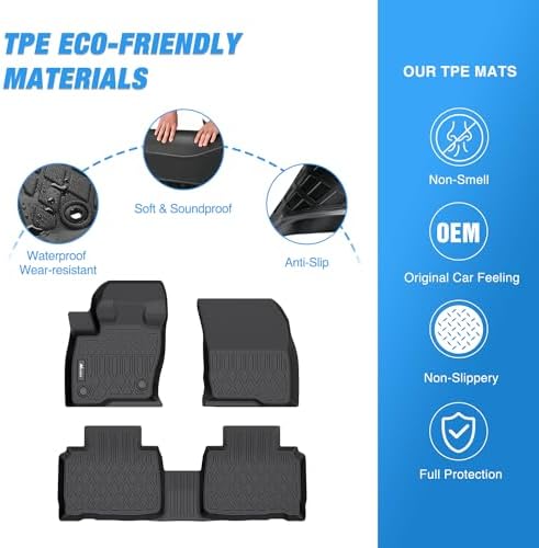Nilight TPE Floor Mats for Ford Edge - Image 3