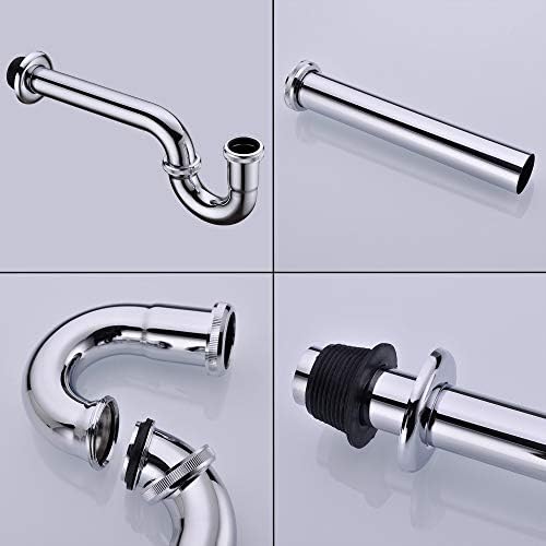 Brass P Trap, 1 1/4 Bathroom Basin Sink Waste Trap Drain Kit - Image 6