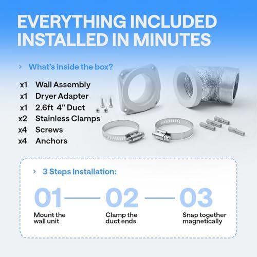 Magnetic Dryer Vent Kit for Tight Spaces - Image 6