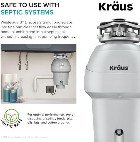 KRAUS WasteGuard 3/4 HP Continuous Feed Garbage Disposal - Image 7