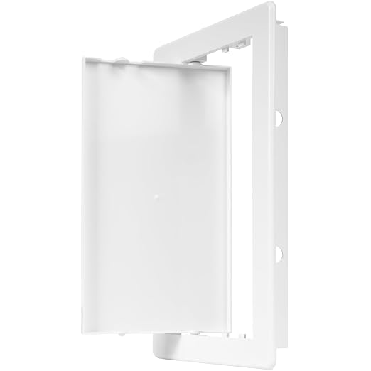 6" x 10" White ABS Plastic Plumbing Access Panel - Image 7