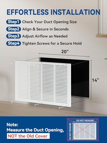 24"x12" 2Pack Return Air Vent Cover - Image 2