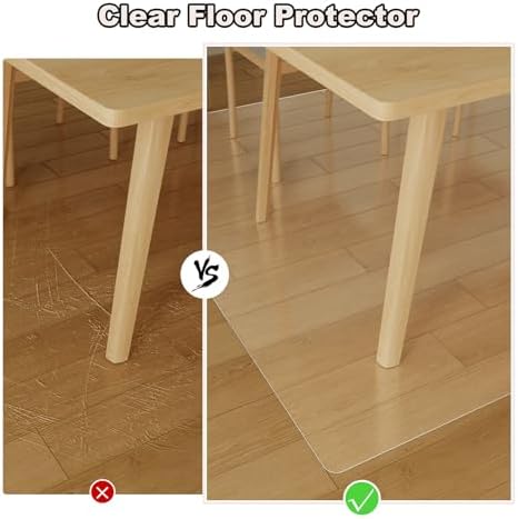 4.8′ x 6′ Heavy-Duty Vinyl Floor Mat, Waterproof Plastic Rug Cover - Image 3