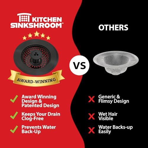 Kitchen SinkShroom Clog-Free Kitchen Sink Drain Strainer - Image 5