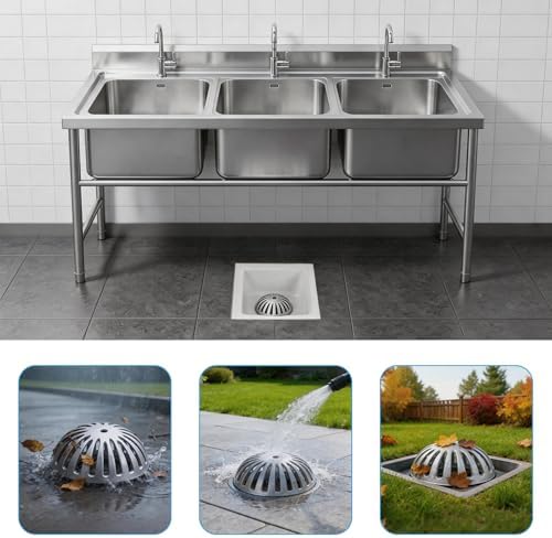 1 PCS Floor Sink Strainer, Heavy Duty Commercial Drain Cover - Image 3