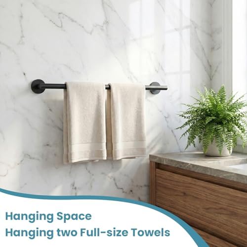 Towel Bar, 24 Inch Towel Racks for Bathroom Wall Mounted, SUS304 Stainless - Image 7