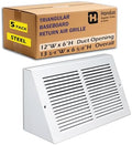 Fits 12x6 Duct Opening | Steel Triangular Baseboard Return Air Grille by Handua by Handua