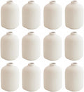 Modern White Small Ceramic Vase Set of 12 by LIZOFER