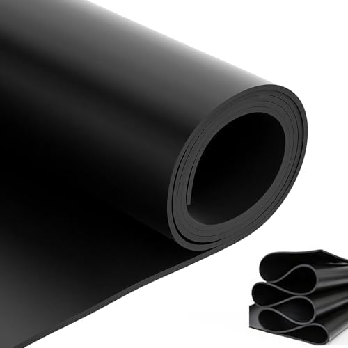 jxgzyy Solid Rubber Sheet Roll Heavy Duty Workbench Mat 80"x40"x1/8" by jxgzyy