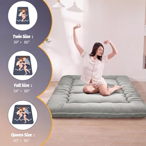 MAXYOYO 6" Extra Thick Japanese Floor Mattress Queen Folding Futon Mattress - Image 4