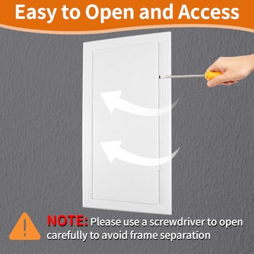 Drywall Access Panel 8×16 in, Plastic Wall Hole Cover - Image 3