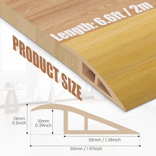 Floor Transition Strip Door Threshold 78" Floor Transition Reducer Trim on The - Image 2