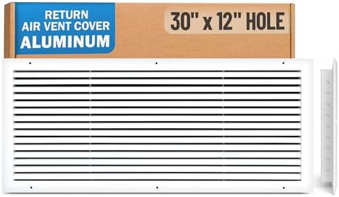 Fits 30x12 Hole | Aluminum Return Air Grille by Handua | Vent Cover Grill by Handua