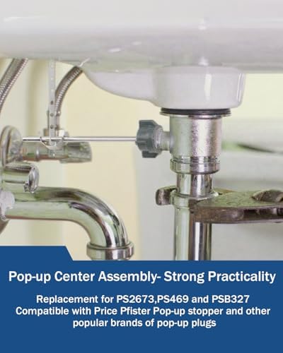 Lavatory Pop Up Center Piece Assembly, Sink Ball/Pivot Rod Sink Stopper - Image 4