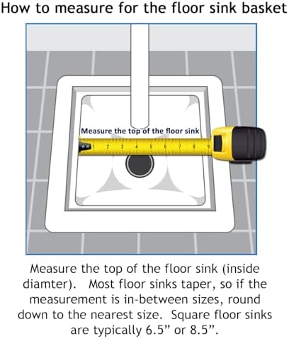 8.5" Floor Sink Basket, for Restaurant Floor Sink drains, Prevent Drain Clogs - Image 6