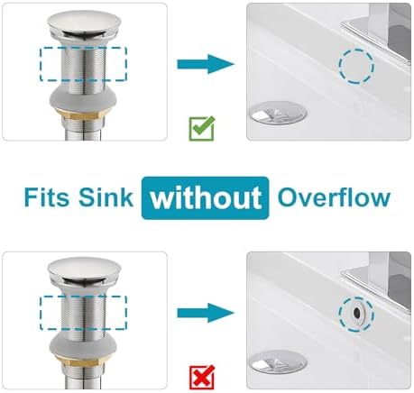 15/8" Bathroom Faucet Vessel Vanity Sink Pop up Drain Stopper Plug - Image 4