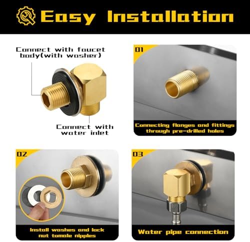 Commercial Faucet Installation Kit, Replacement T&S Brass B-0230-K Installation - Image 5