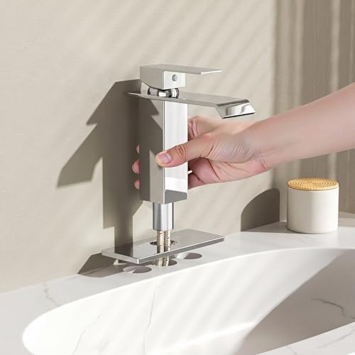 FORIOUS Bathroom Faucet 1 Hole Single Handle Vanity Sink Faucets Chrome - Image 4