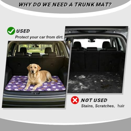 Purple Ghost Boo Universal Moving Trunk Mat 29"x39" – Heavy Duty Waterproof - Image 4