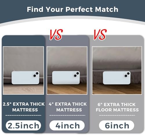 MAXYOYO 6" Extra Thick Japanese Floor Mattress Futon Mattress, Foldable Tatami - Image 2
