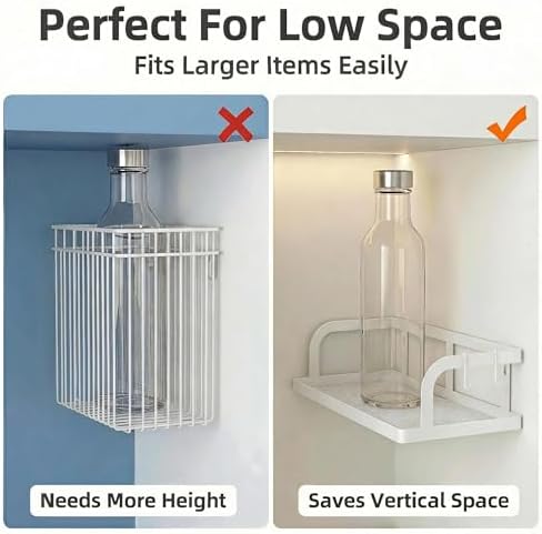 PUSDON 2-Pack 16.5" Extra Long Slim Hollowout Shower Caddy, Wall Mount Spice - Image 5