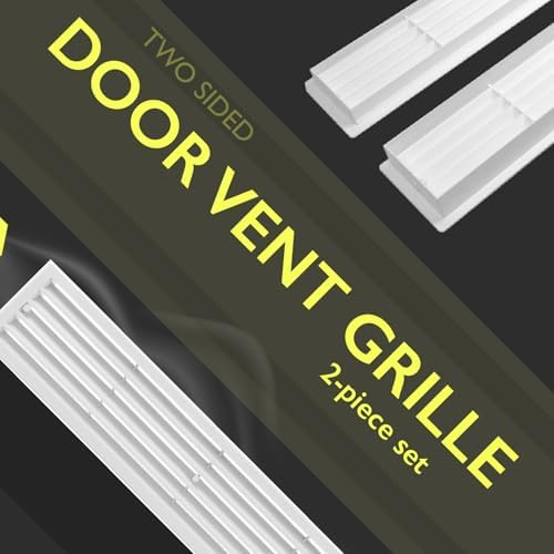 17.7 x 3.6 Inch Door Vent Cover – Two-Sided White Plastic Vent Cover - Image 5