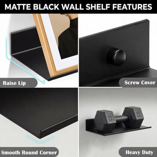 Z metnal Floating Shelves, Bedroom Shelves, Display Metal Wall Shelf - Image 4