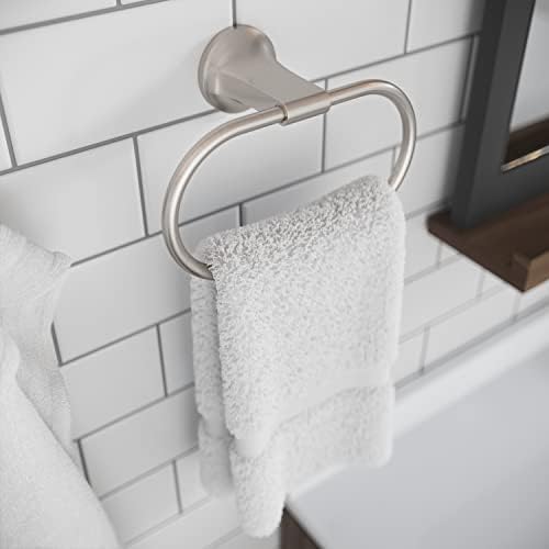 Pfister Pfirst Modern Spot Defense Brushed Nickel-Towel Ring - Image 2