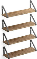 Wallniture Ponza Floating Shelves Wall Mounted Set of 4, Wall Shelves by Wallniture