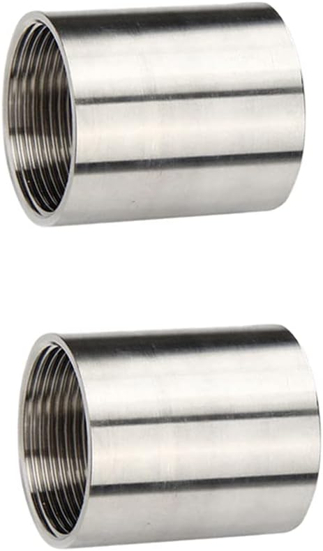 Feelers 304 Stainless Steel Cast Pipe Coupling Fitting, Female Coupler Adapter by Follow